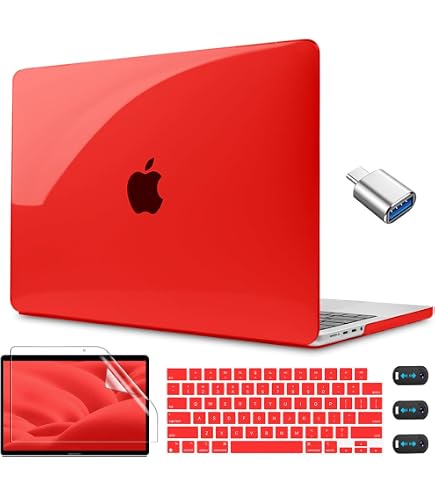 Amazon.com: CISSOOK Clear Red Case for MacBook Pro 13 Inch 2025